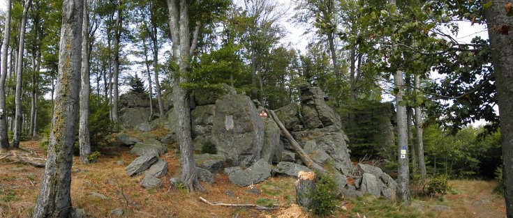Bayerischer Wald Wanderung zum Hirschenstein ab Achslach sehenswerte Felsen